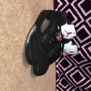 Jordan 5 retro black metallic big kids